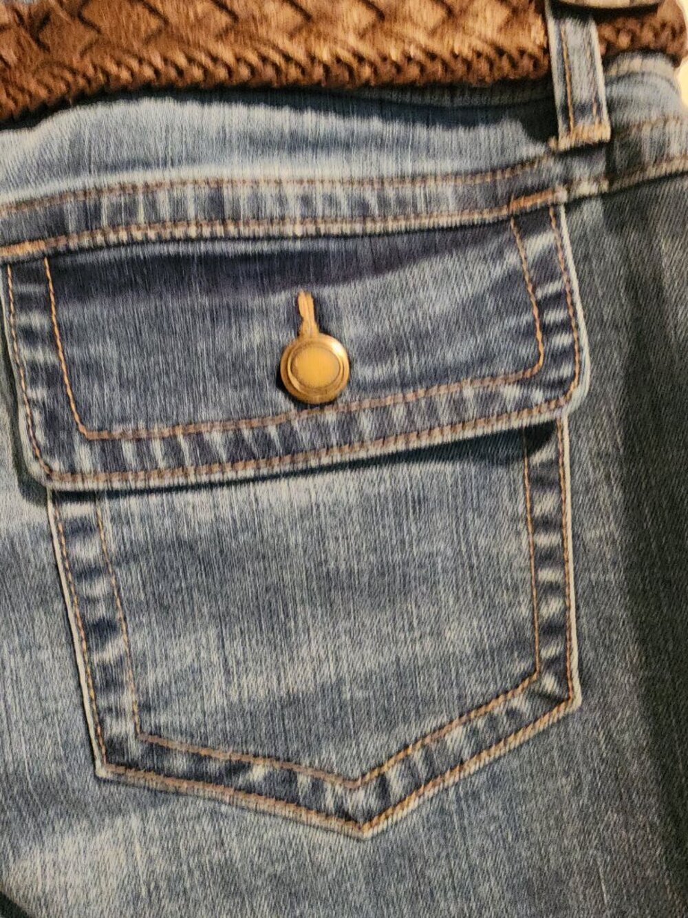 One5One Denim Crop Jeans with Braided Belt – Size 6 – NWT - Picture 7 of 14